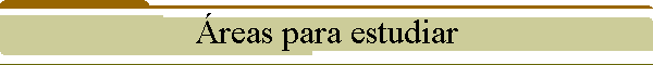 �reas para estudiar
